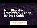 Mini php mvc framework a step by step guide