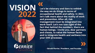 Perrier Consulting 2022 vision - Health, safety and well-being at work