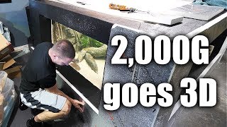 2,000G aquarium goes 3D! | The king of DIY