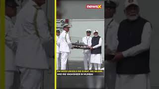 #watch: New Era for Indian Navy: PM Modi Launches INS Surat, INS Nilgiri, and INS Vaghsheer | NewsX