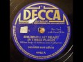 hoosier hot shots. she broke my heart in three places decca 4442 1944