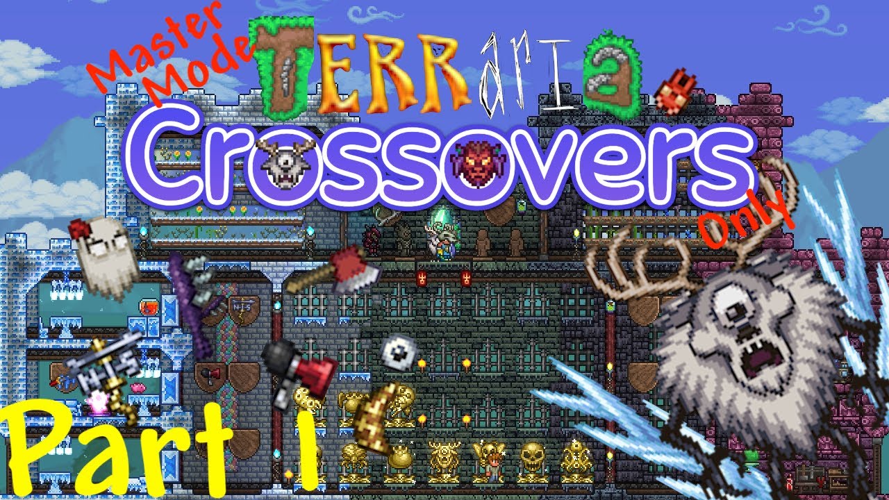 Beating Terraria Master Mode Using Crossover Weapons Only - Part 1: The ...