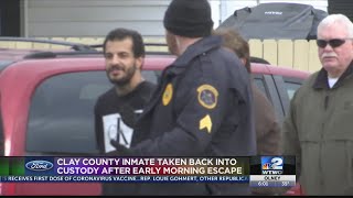 Escaped Clay County jail inmate taken into custody