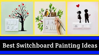 switch board painting ideas 2023_24🌈/ painting ideas💕/ #homedecoration  @UniqueIdeasWithfatima