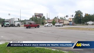 Evansville Police crack down on traffic violations