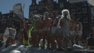 Thousands celebrate Gay Pride Festival in Amsterdam