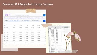 Harga Saham ( IDX & Yahoo Finance) - Mengolah & mencari data