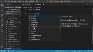 2. Randomly Roll a Dice Game- Python tutorials