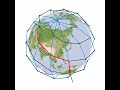 satellite system and shortest path route