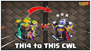 Th14 to Th15 Attack | Th14 to Th15 Best Attack Strategies for CWL in Clash of Clans