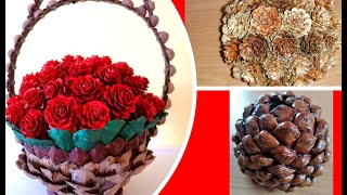 Поделки из шишек своими руками.Do-it-yourself crafts from cones.