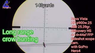 Long range crow hunting with airgun. nova vista hp P900w .25