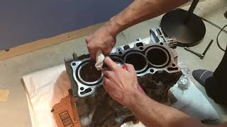 Pouring a Devcon Block Guard - D16 Turbo Build