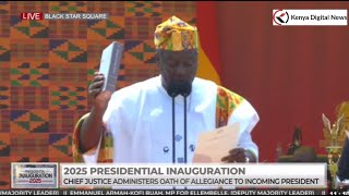 H.E. John Mahama Sworn-in as Ghana's President for a Non-Consecutive Second Term!