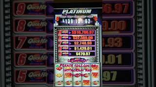 27$ Bet Quick Hit Platinum Jackpot Over $32500 in 1 minute #letheslot #casino #lasvegas #jackpot