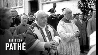 Pope John Joins Religious Procession To Open Lent (1960)