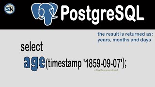 How to use the PostgreSQL Date Function: AGE. 7 simple examples.