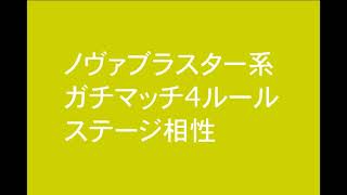 splatoon2ノヴァブラスター系ステージ相性表