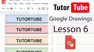 Google Drawings Tutorial - Lesson 6 - Working with Text Box and Text in Shape