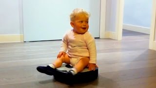 Babies Riding Roombas