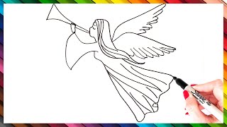 How To Draw An Angel Step By Step | Angel Drawing EASY