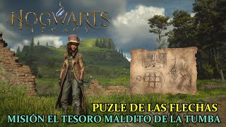 Hogwarts Legacy - Usa el fragmento del mapa misterioso para encontrar el tesoro - Puzle de flechas