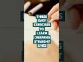 Three Easy Exercises To Learn Drawing Straight Lines #art #drawing #drawingtutorial #stepbystep