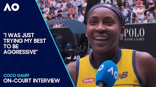 Coco Gauff On-Court Interview | Australian Open 2024 Third Round