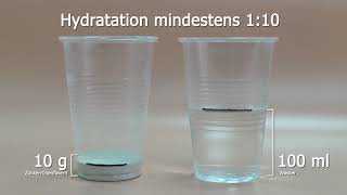 Zuckerrübenfasern Hydratation mindestens 1:10