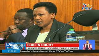 IEBC seeks clarification on the role of chair at supreme court