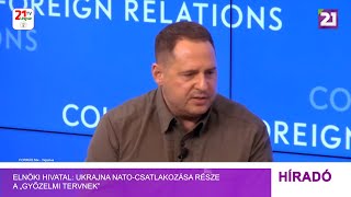 Elnöki hivatal: Ukrajna NATO-csatlakozása része a „győzelmi tervnek”