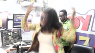 KSM Dances Azonto in Joy FM Studio with Doreen Andoh