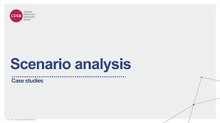 TCFD scenario analysis – case studies