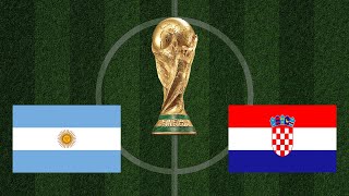 Argentina vs Croatia | FIFA Qatar World Cup 2022 | Realistic Simulation | eFootball PES Gameplay