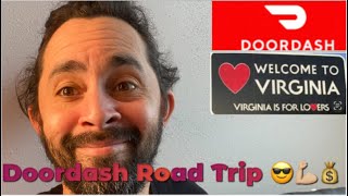 Doordash Road-trip💪🏼😎. No Tip No Trip Failure 😂. Dashing Towards Virginia Part 2