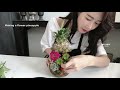 eng 꽃 파인애플 만들기 초보 수업 how to make a flower pineapple arrange basic class