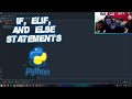 Learning Python #5 How To Use If, Elif, and Else Statements