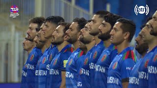 Afghanistan National Anthem in ICC Men's T20 World Cup - Afghanistan Vs. Scotland Match