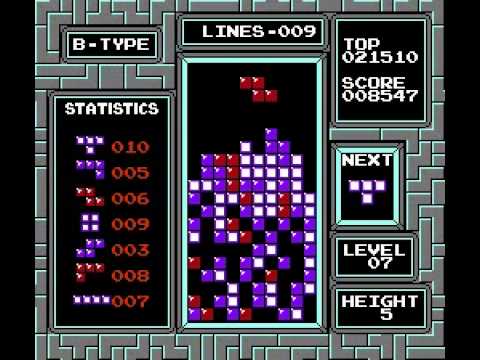 Tetris (NES) - Longplay (Type B, Part 2 Of 2) - YouTube