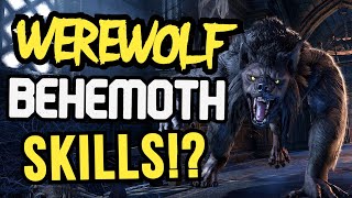 How To Play The NEW Werewolf BEHEMOTH! 🐺 Unlock the Ultimate BEAST MODE! ESO Stonethorn DLC