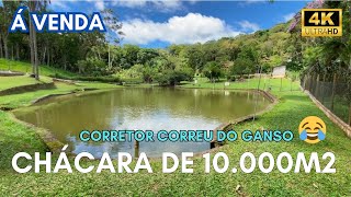 CHÁCARA DE 10.000m2 COM LAGO E VÁRIOS PÉS DE FRUTAS