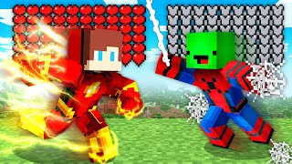 Mikey \u0026 JJ got SUPER POWERS turned into SUPERHERO DC and MARVEL In Minecraft Challenge - Maizen