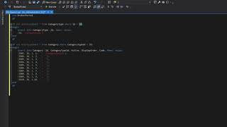 SQL Studio Code Snippets for List Options