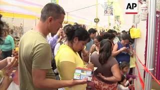 Shamans in the Peruvian capital, Lima, were kept busy on Wednesday as thousands of people flocked to