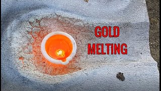 Smelting the GOLD / Melting GOLD Extracted from Rivers And Streams at home