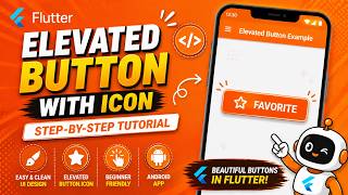 FLUTTER ANDROID - HOW TO IMPLEMENT AN ELEVATED BUTTON WITH AN ICON ??? || TUTORIAL