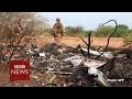 Video from Air Algerie crash site - BBC News