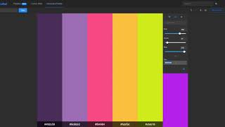 Simple create website colors palette