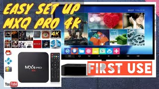EASY SET UP MXQ PRO 4K ANDROID ULTRA HD TV BOX / HOW TO / SET-UP / SET UP /