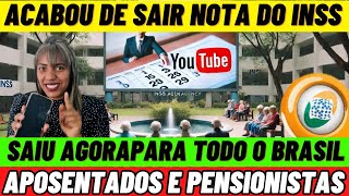 ✔️ INEDITO! ACABOU DE SAIR NOTA DO INSS E PEGA TODOS APOSENTADOS E PENSIONISTAS DE SURPRESA. VEJA